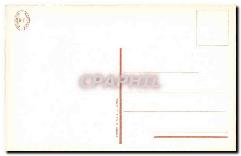 CPA Bibliotheque nationale Le coucher Duclos et Bosse Freudeberg Monument du costume — Verso