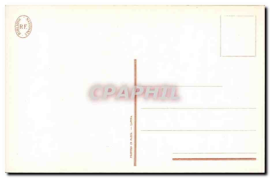 CPA Bibliotheque nationale Le lever Romanet Freudeberg Monument du costume — Verso