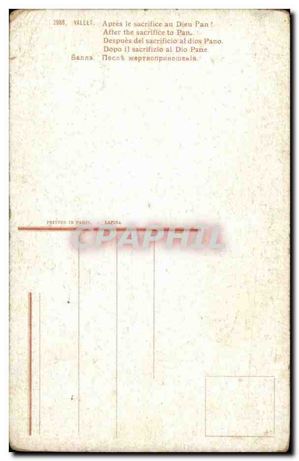 CPA Fantaisie Femme — Rückseite