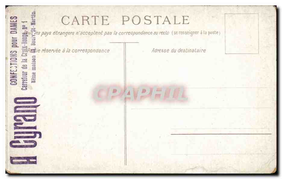 CPA Fantaisie Homme Paysan — Verso