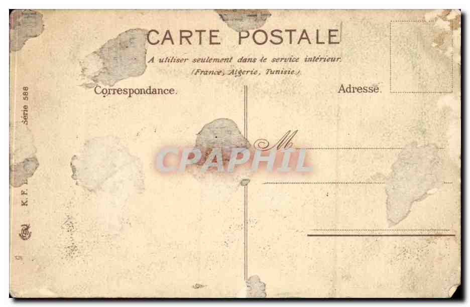CPA Fantaisie Millet glaneuses — Back
