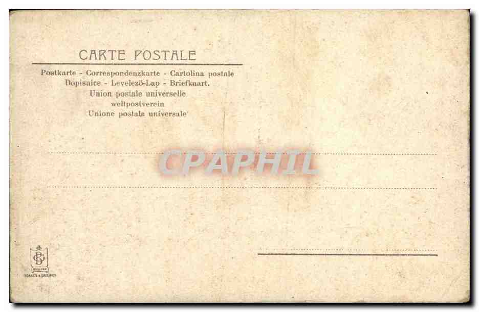 CPA Fantaisie Femme Folklore — Rückseite