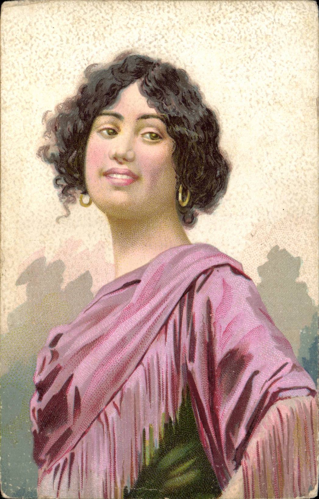 CPA Fantaisie Femme