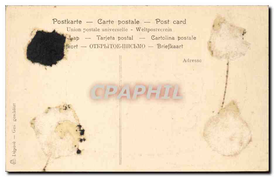 CPA Fantaisie Femme  — Verso