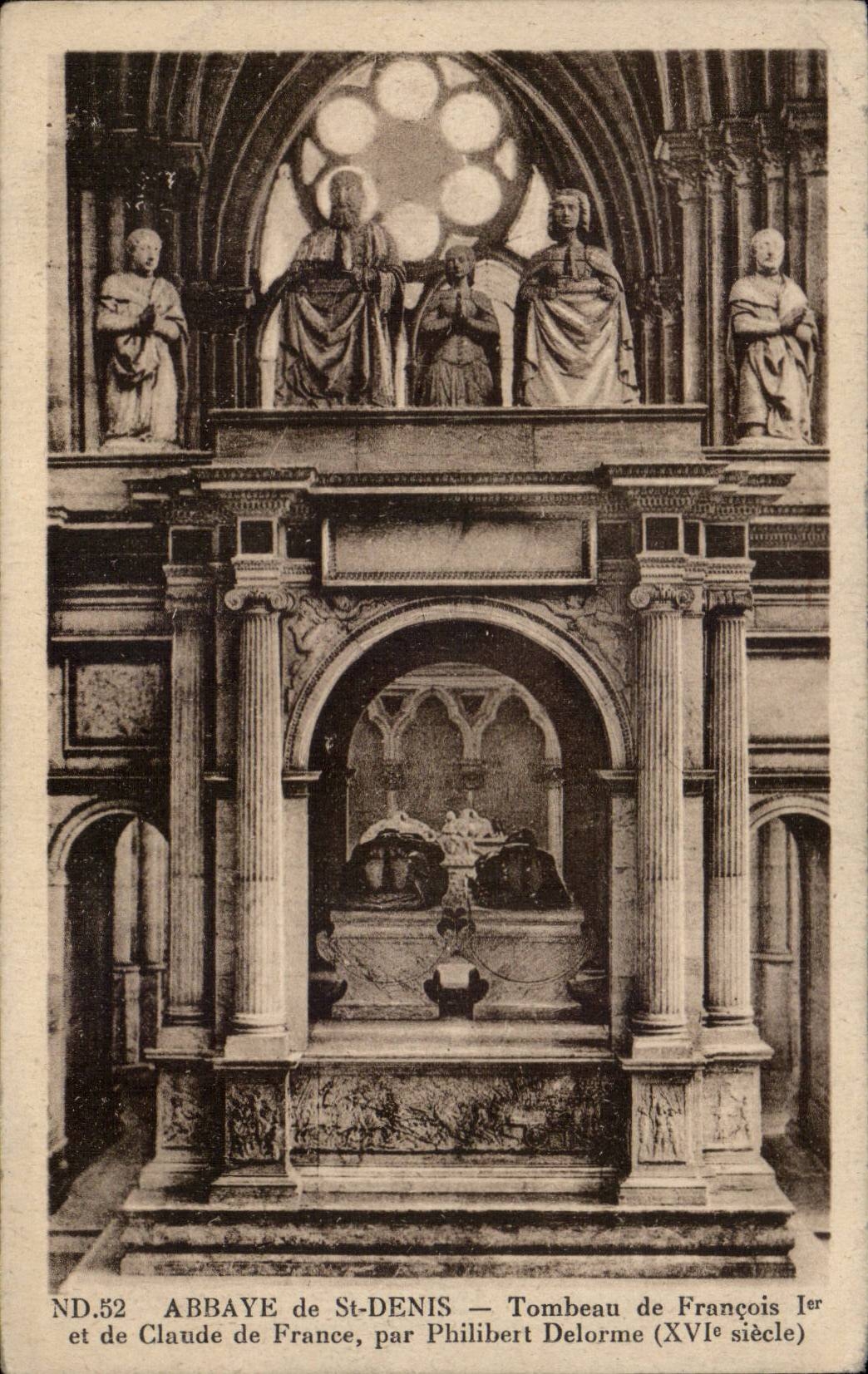 CPA Abbaye de St Denis Tombeau de Francois 1er et de Claude de France par Philippe DElorme