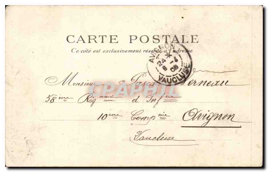CPA Paris Monument de Louis Blanc — Back