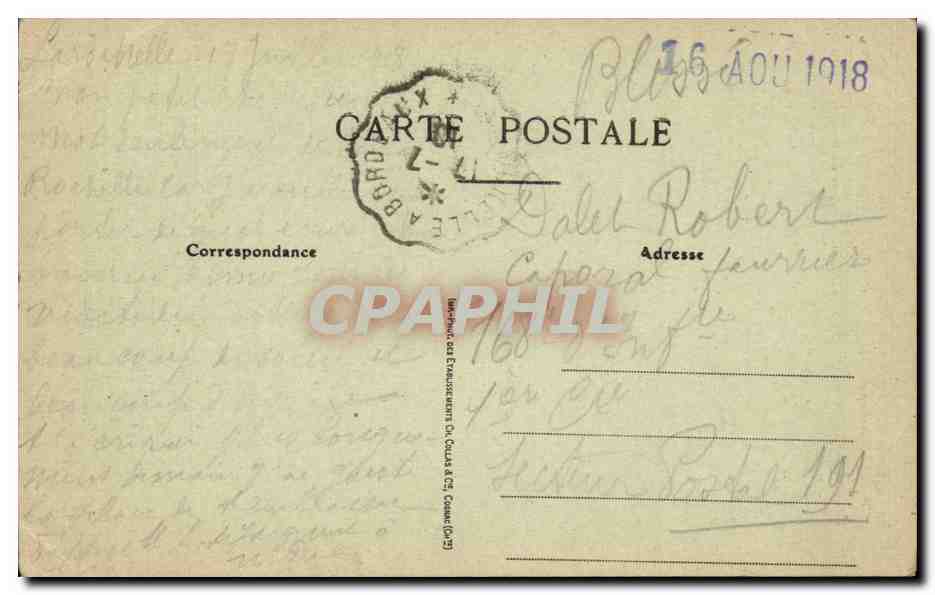 La Rochelle — Tour Saint-Nicolas (1381) — Éditeur : M. B. L. (n° 316) — Verso