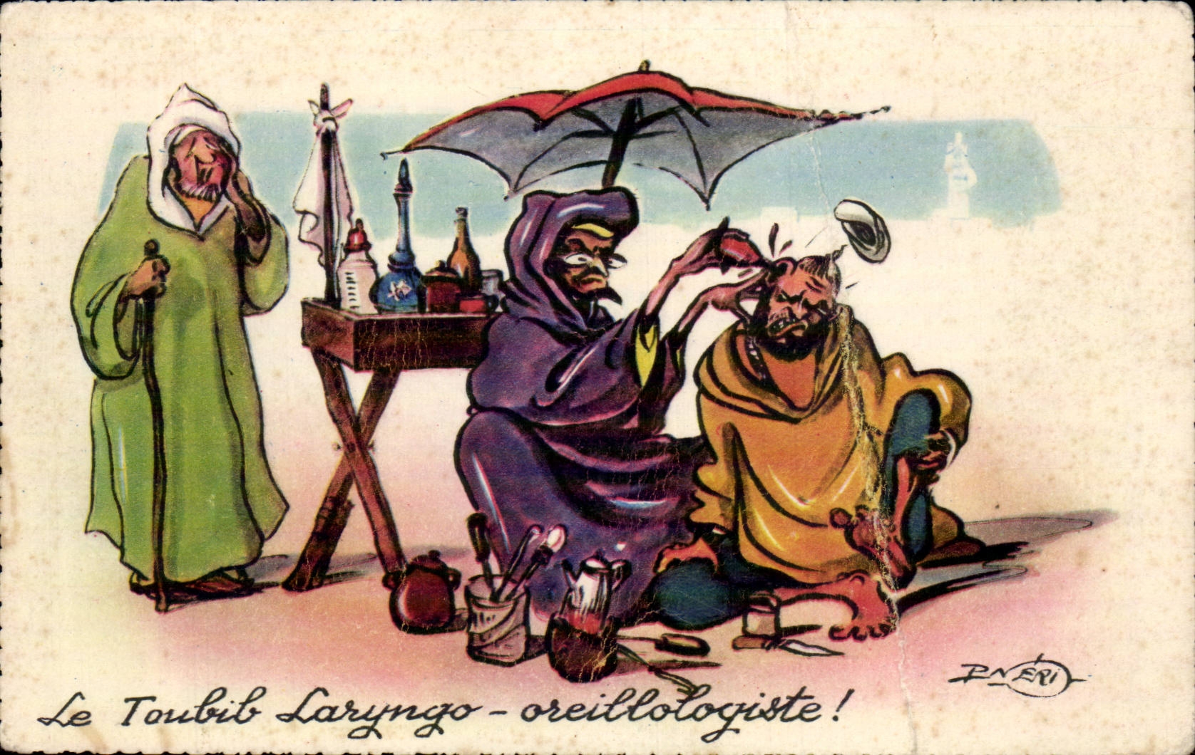 CPA Le toubib Laryngo areillologiste Humour Docteur