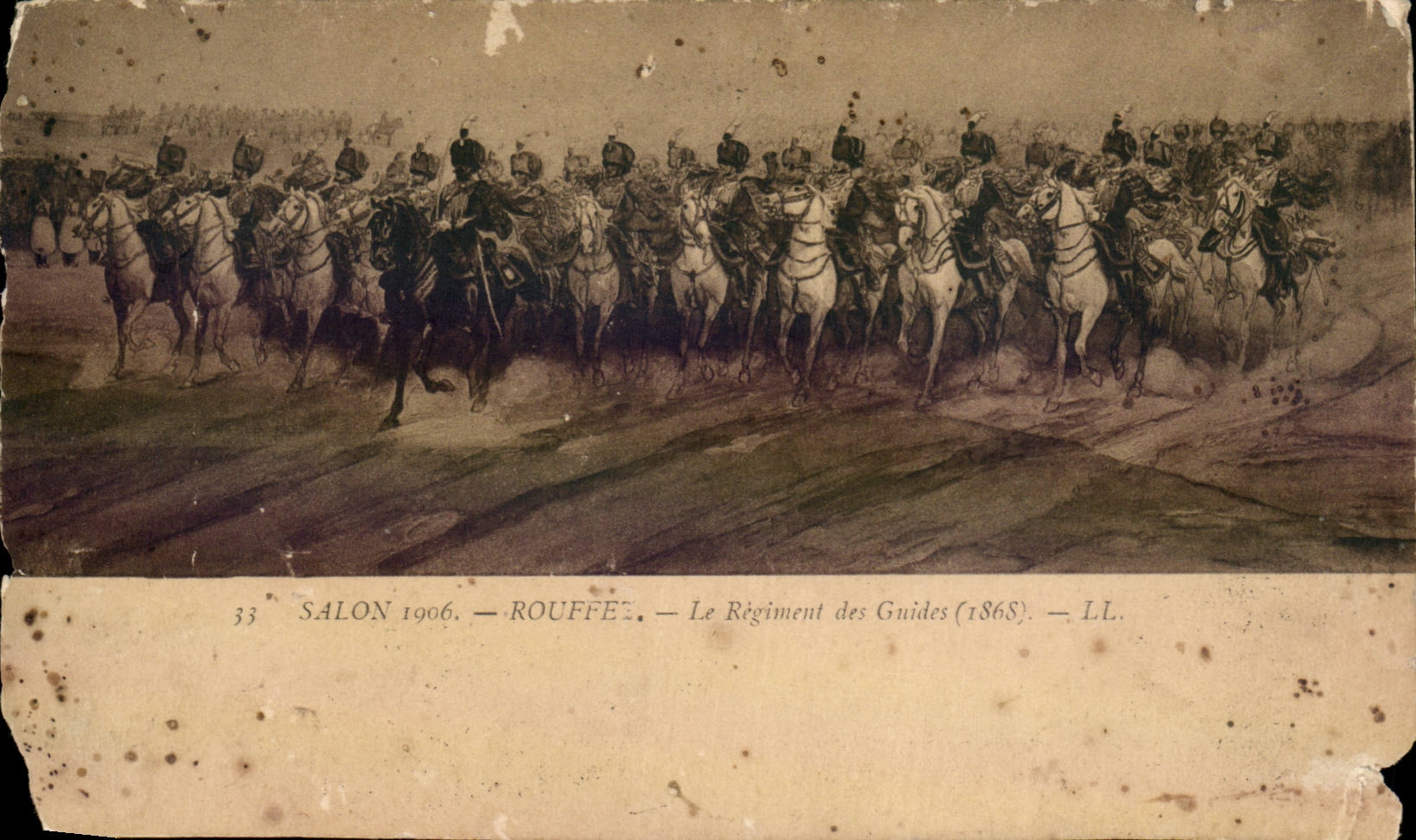 CPA Salon 1906 Rouffet Le regiment des gardes 1868