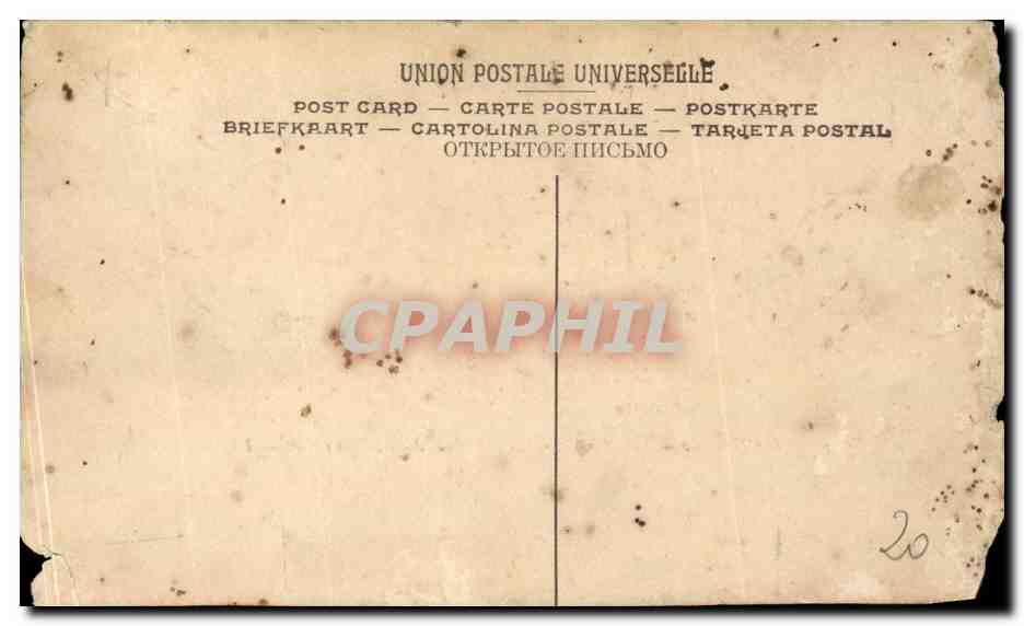 CPA Salon 1906 Rouffet Le regiment des gardes 1868 — Verso