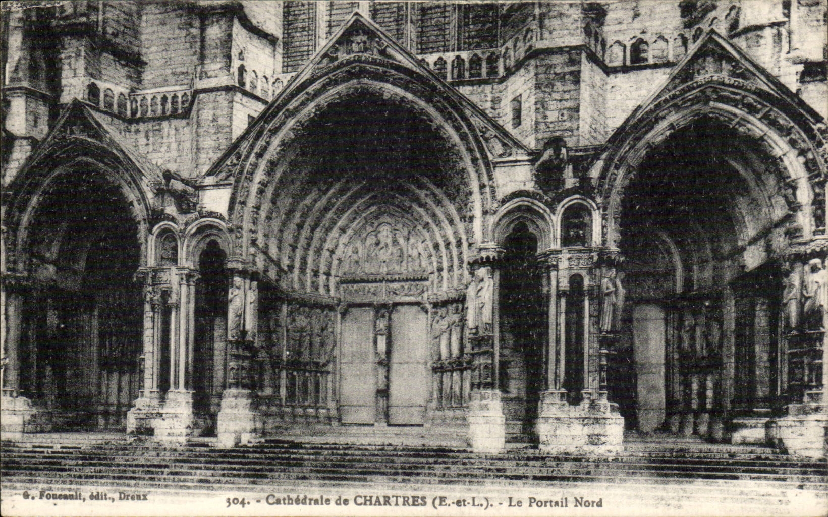 CPA Cathedrale de Chartres Portail nord