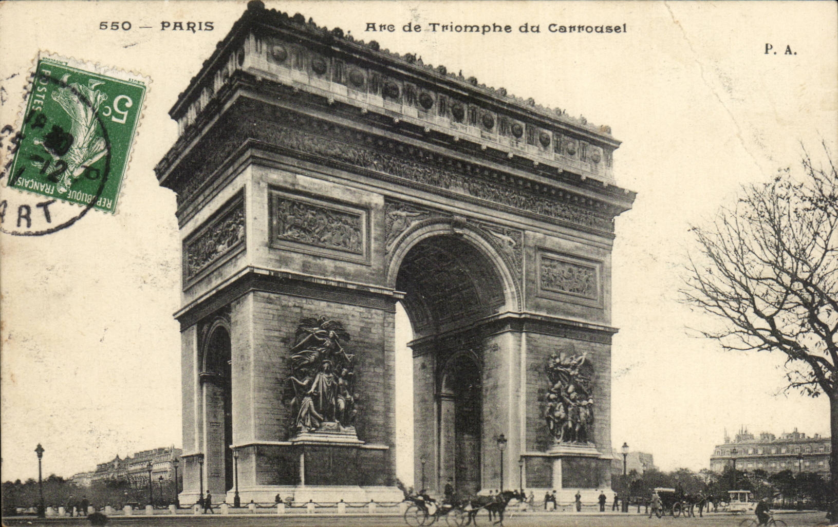 Paris CPA Arc de triomphe