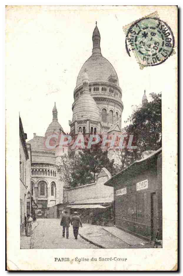 Paris CPA Eglise du Sacre Coeur