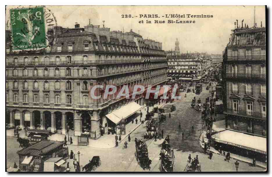 Paris CPA Place de la Republique Lion