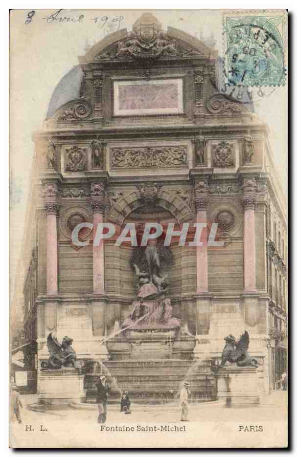 CPA Paris Fontaine sAint Michel