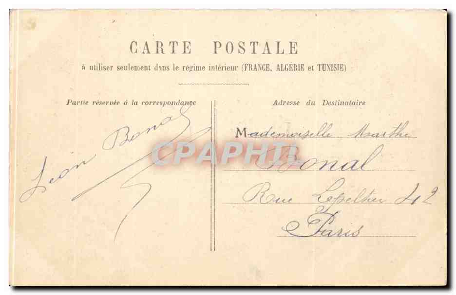 CPA Paris Fontaine sAint Michel — Rückseite