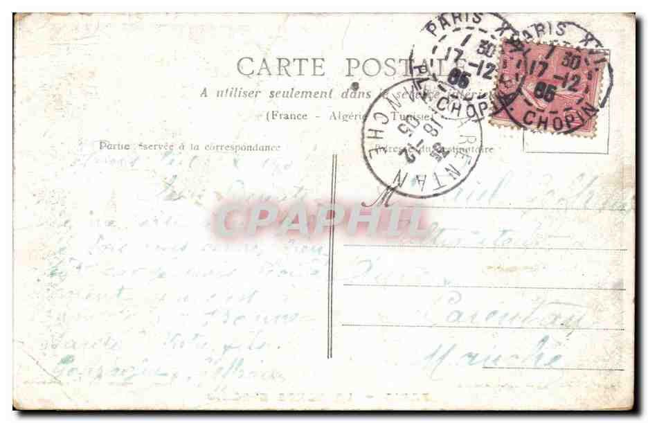 CPA Paris Porte St Denis — Rückseite