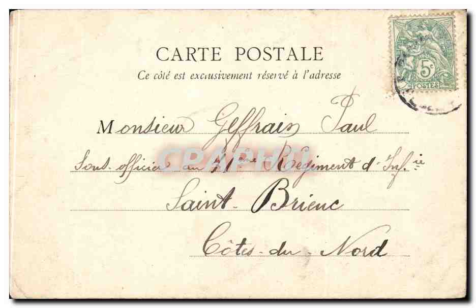 CPA Paris Musee de cluny — Verso
