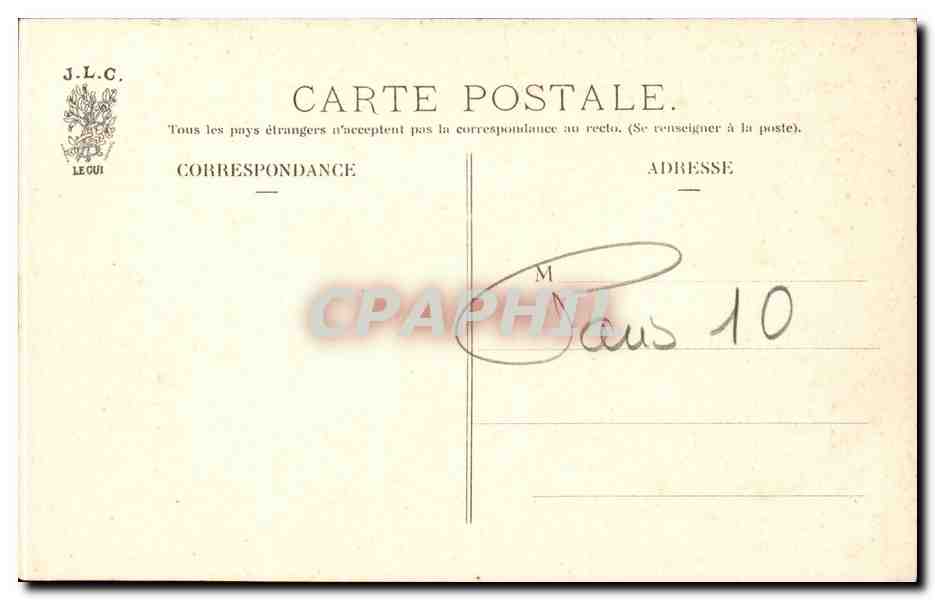 CPA Paris Porte Saint Denis — Rückseite