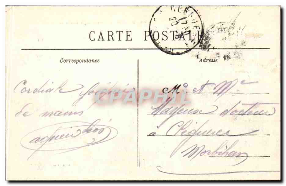 CPA Paris Sacre coeur Montmartre par la fleche de Saint Bernard — Rückseite