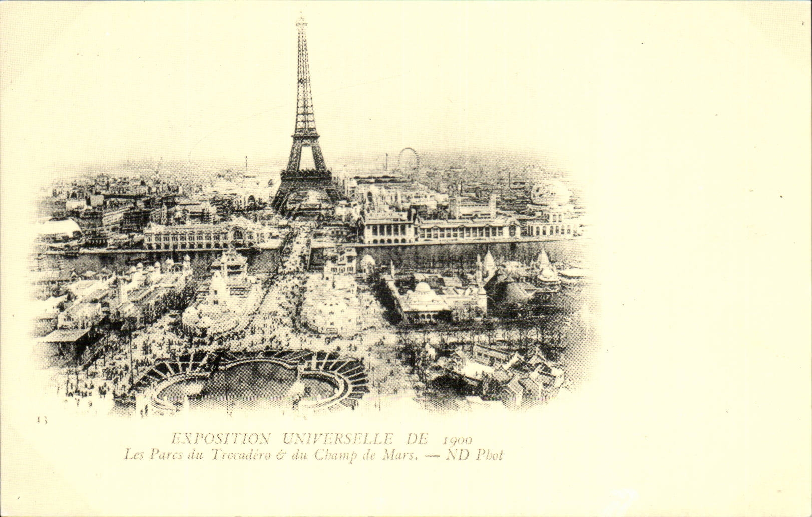 REPRODUCTION CPA Paris Exposition universelle de 1900 Les parcs du Trocadero et du champ de mars