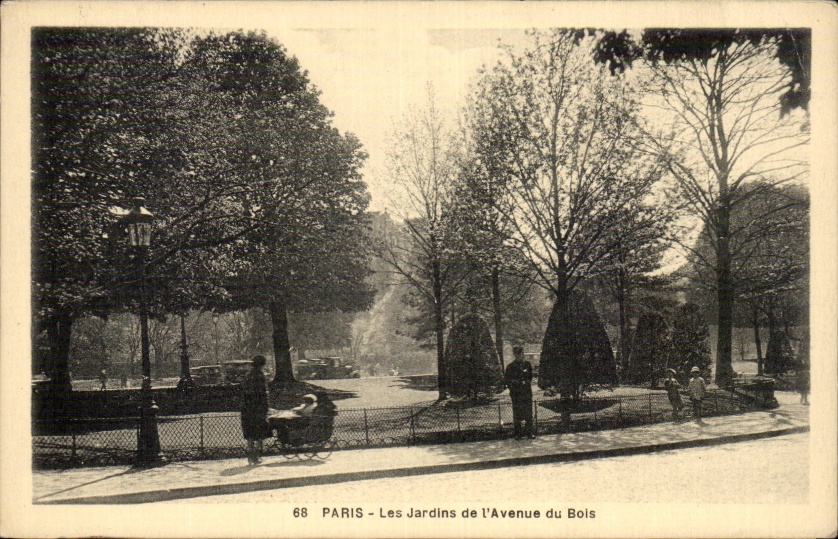 CPA Paris Jardins de l'avenue du Bois