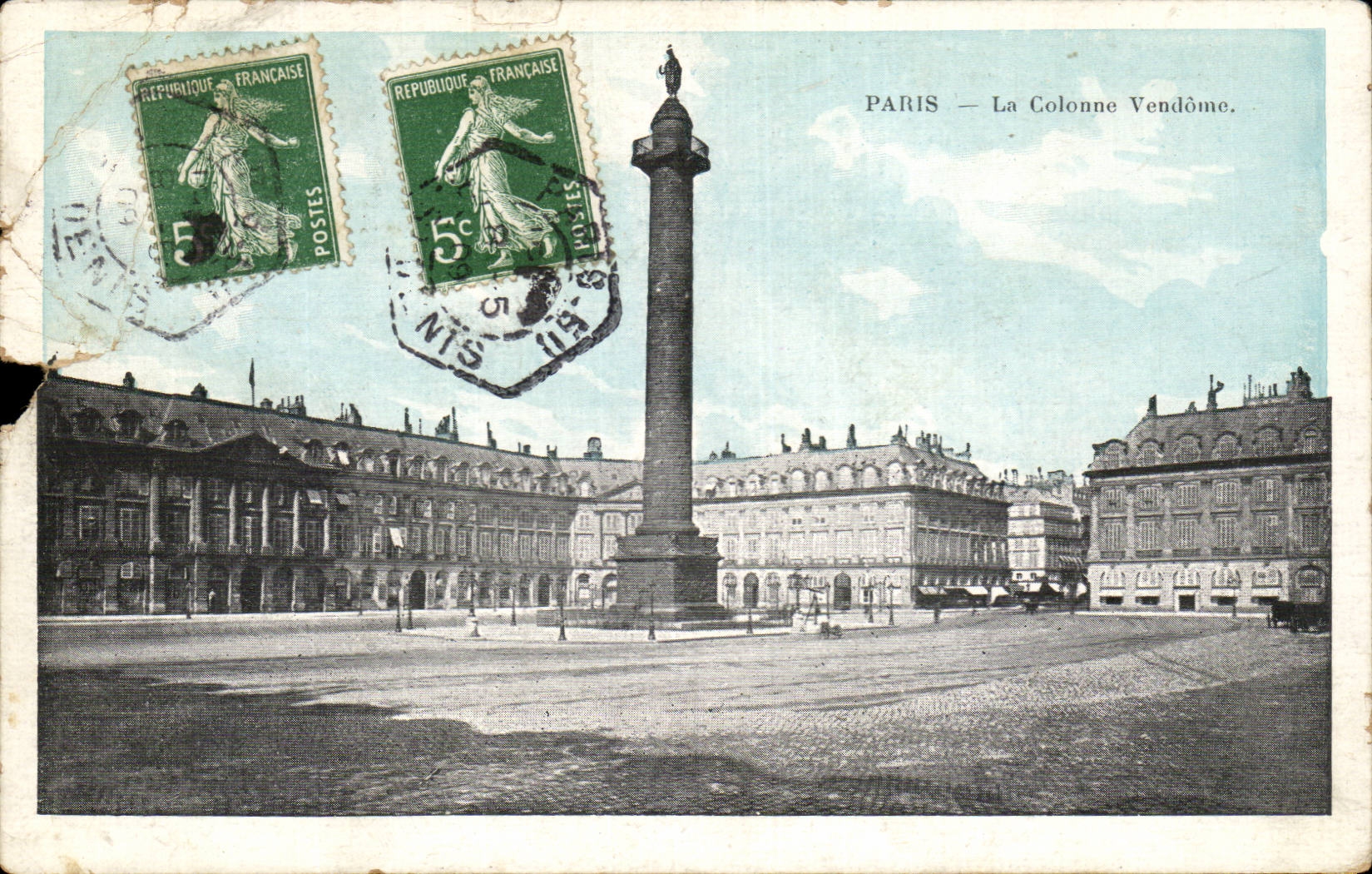 CPA Paris Colonne Vendome