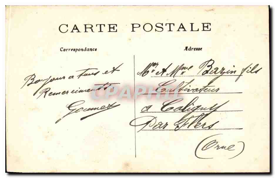CPA Paris Boulevard des italiens — Rückseite