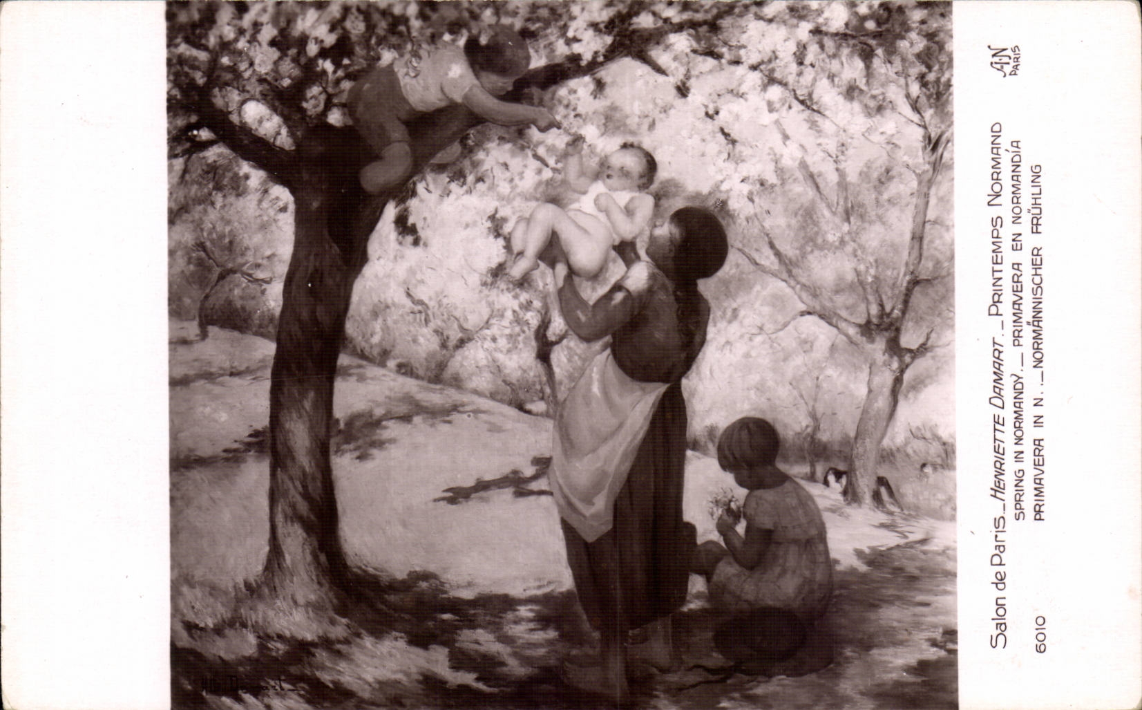 CPA SAlon de Paris Henriette Damart Printemps Normand