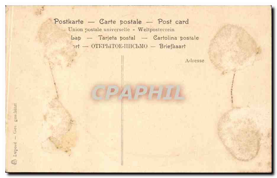CPA Fantaisie Femme — Verso