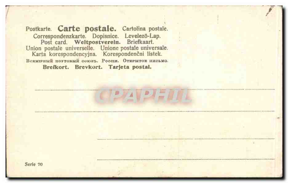 CPA FAntaisie Femme  — Verso
