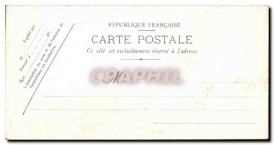 CPA Fantaisie Attelage Cheval  — Rückseite