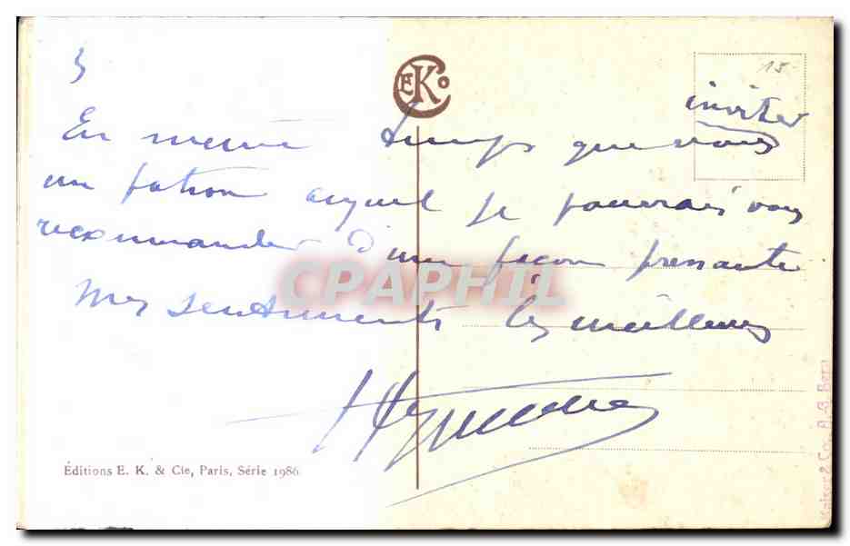 CPA Fantaisie Paysage de campagne  — Verso