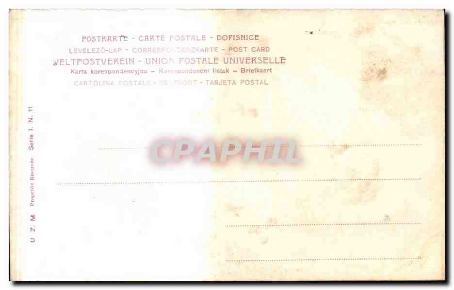 CPA Fantaisie Paysage — Rückseite