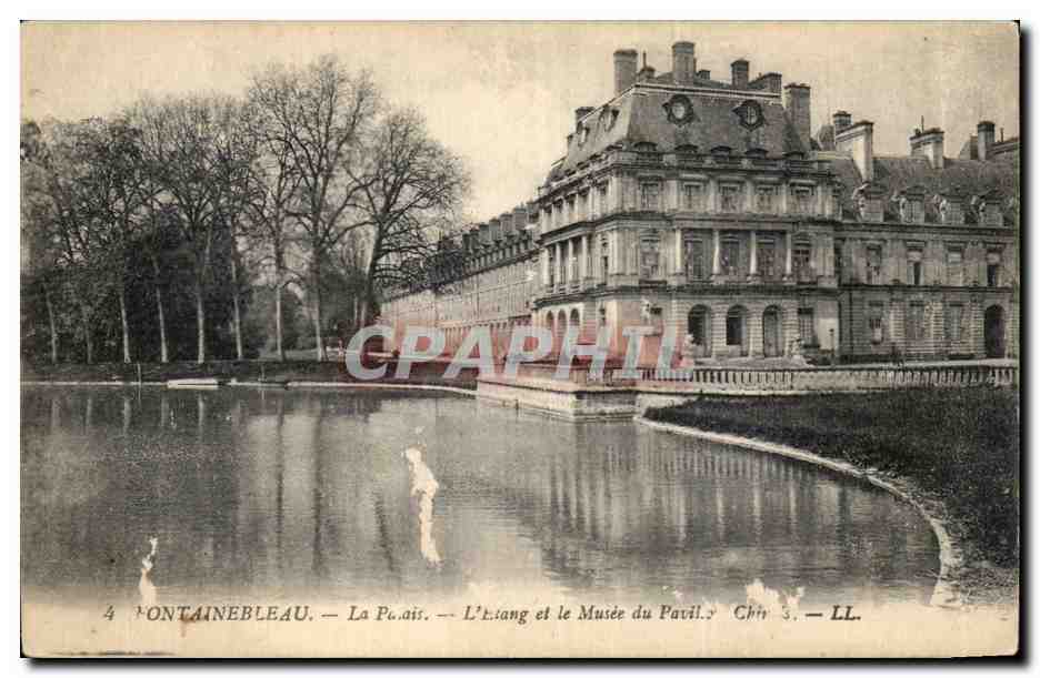 Fontainebleau — L'étang et le Musée du Pavillon — Chir 3 — LL