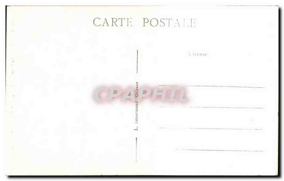 Orleans CPA Puits en fer forge Maison de Jeanne d'arc — Verso