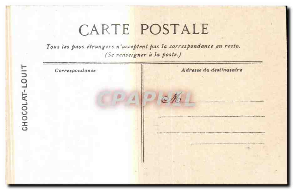 Versailles CPA Bassin de l'escalade — Rückseite