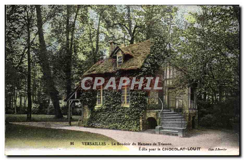 Versailles - Le Boudoir du Hameau de Trianon — Édite pour le Chocolat-Louit, éditeur A. Bourcie