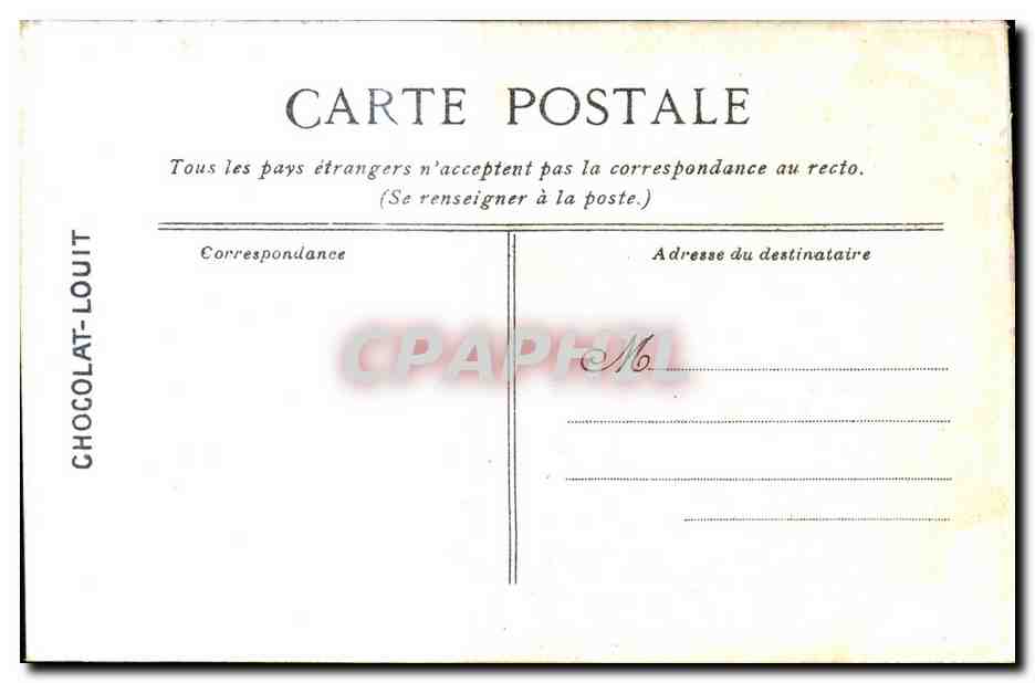 Versailles CPA Musee des voitures  — Rückseite
