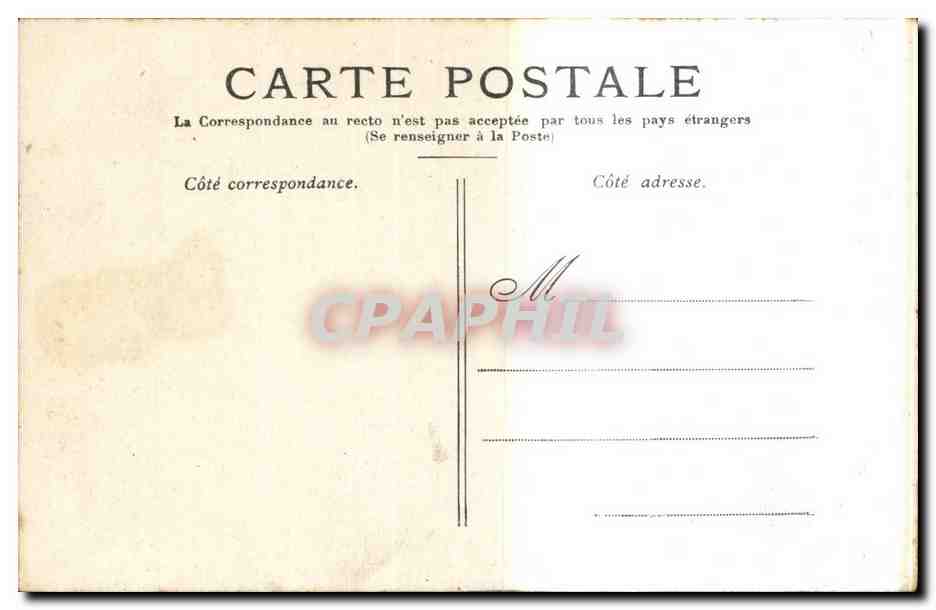 Lourdes CPA L'apparition miraculeuse — Verso