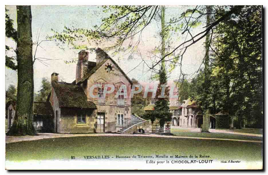 Versailles CPA Hameau de TRianon Moulin et maison de la reine