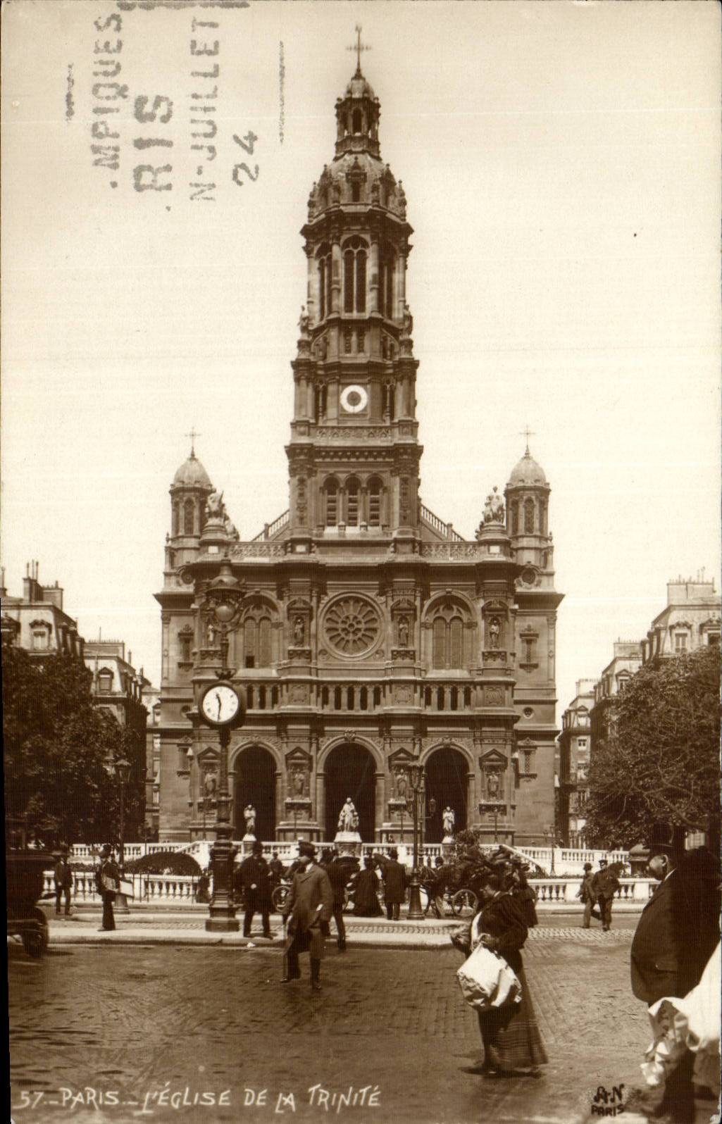 CPA Paris Eglise de la trinite