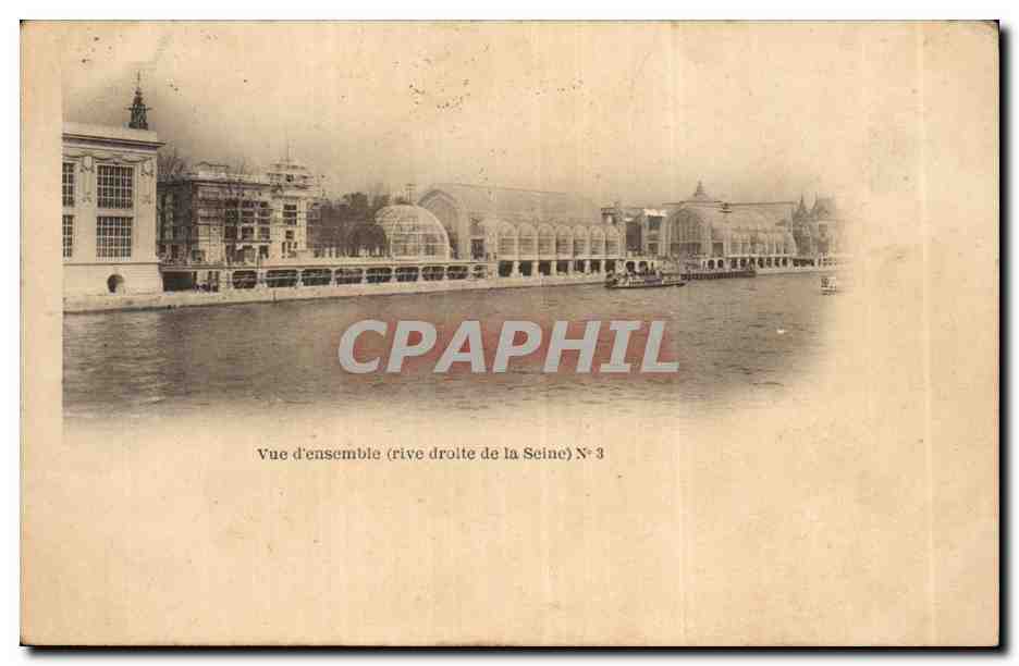 CPA Paris Vue d'ensemble rive droite de la Seine Les serres