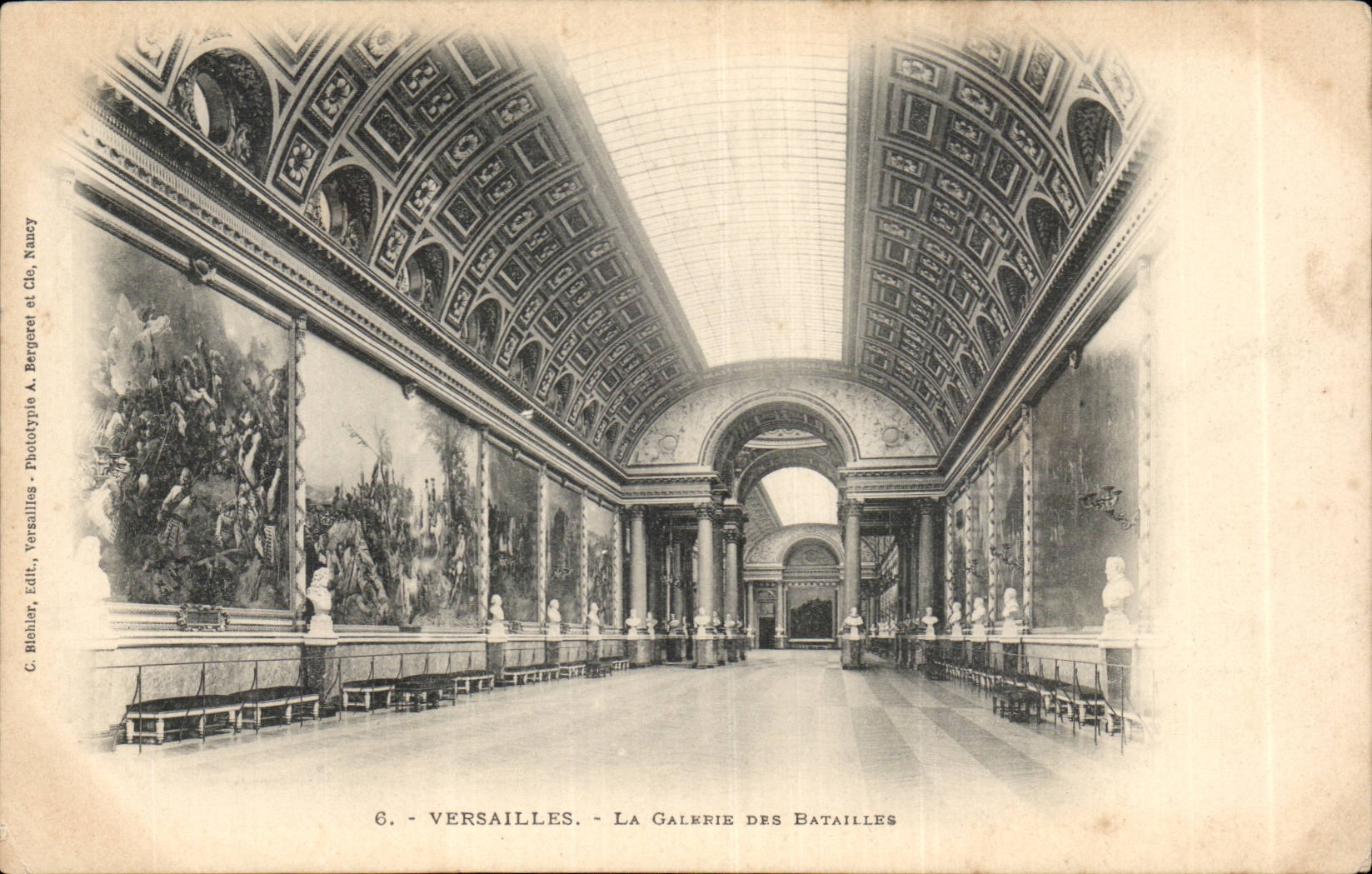 CPA Versailles la galerie des batailles