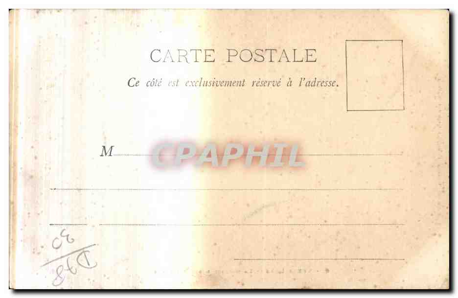 CPA Versailles la galerie des batailles — Rückseite