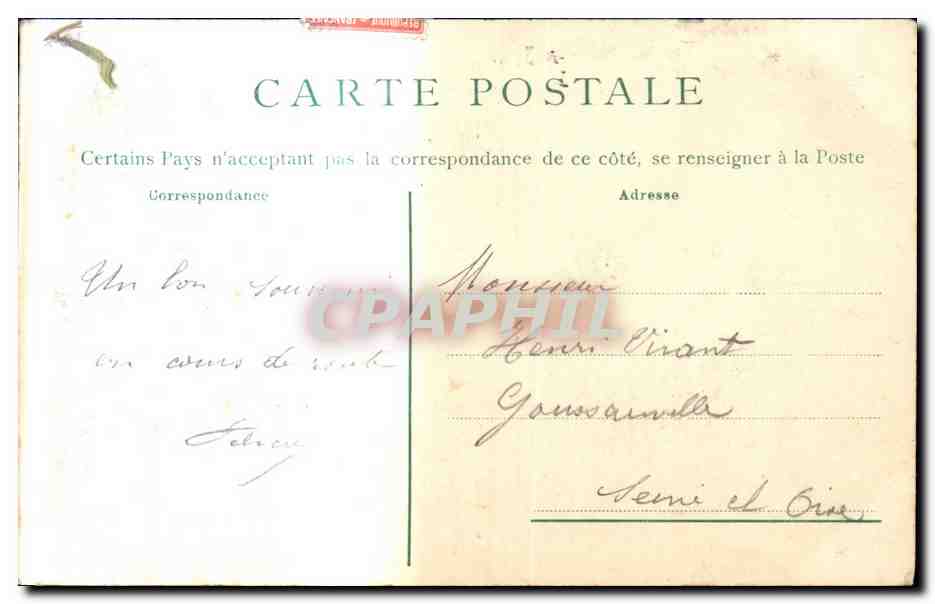 CPA Rouen palais de justice — Verso