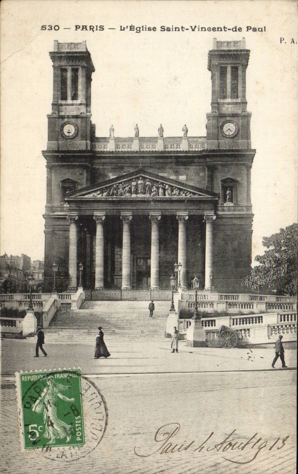 Paris CPA Eglise Saint Vincent de Paul