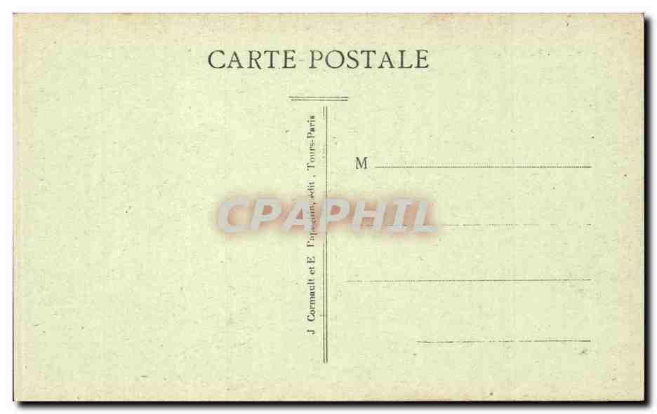 Paris CPA Jardin des Tuileries et pavillon de Rohan  — Verso