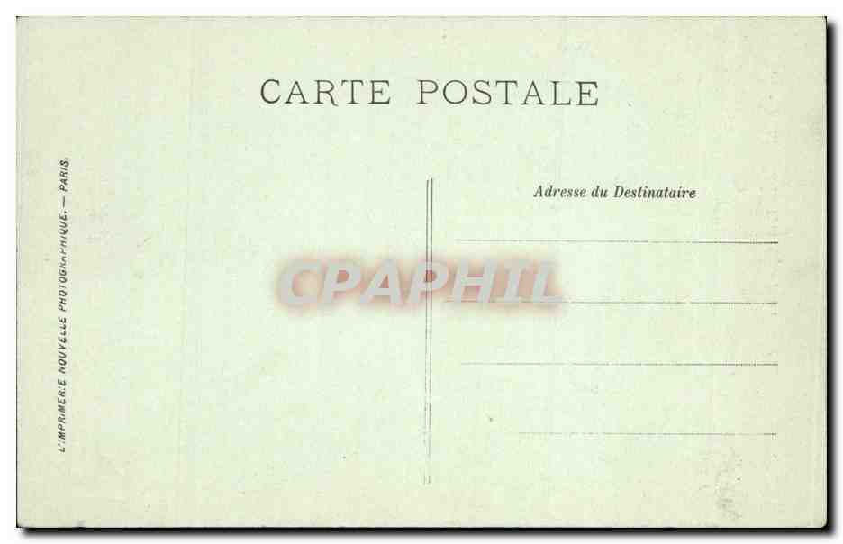 Paris CPA Porte Saint Denis — Verso