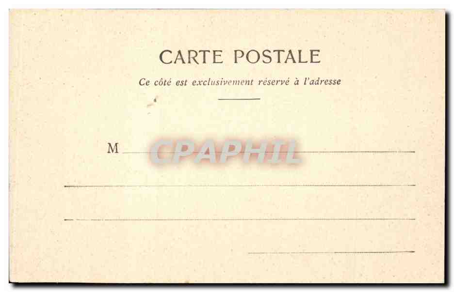 Paris CPA Le jardin des Tuileries — Verso
